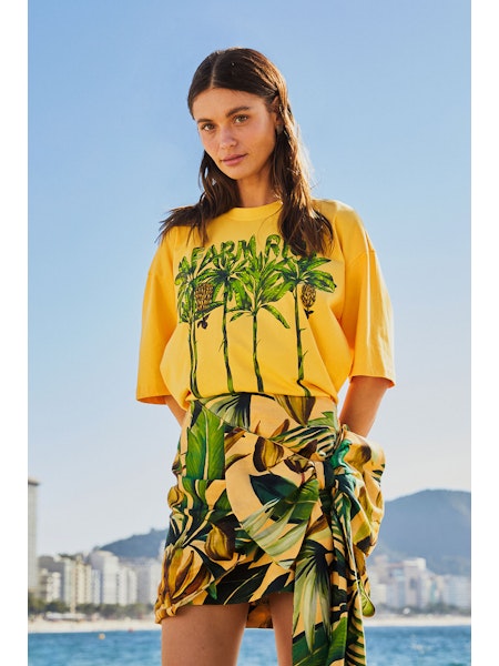 FARMRIO PLEAT T-SHIRT