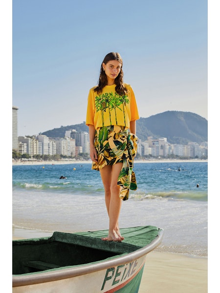 FARMRIO PLEAT T-SHIRT