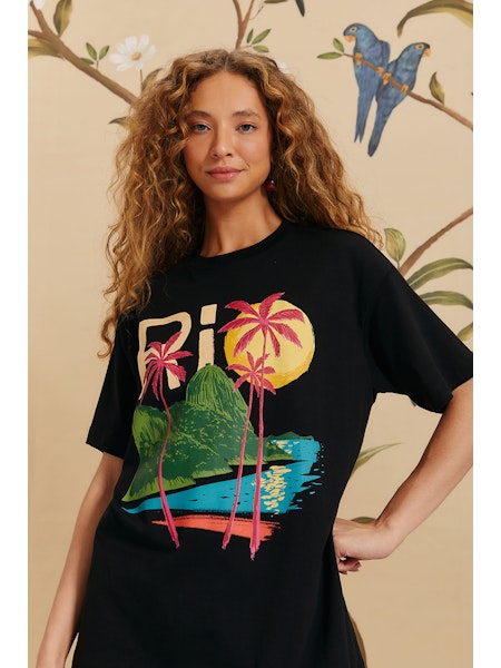 BLACK RIO ORGANIC COTTON RELAXED T-SHIRT