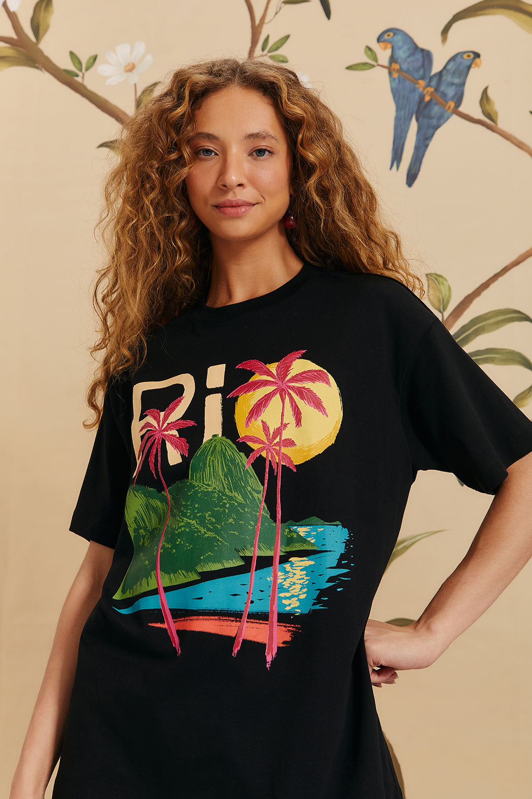 BLACK RIO ORGANIC COTTON RELAXED T-SHIRT