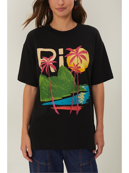 BLACK RIO ORGANIC COTTON RELAXED T-SHIRT