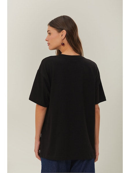 BLACK RIO ORGANIC COTTON RELAXED T-SHIRT