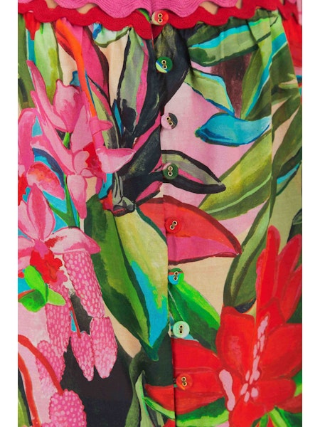 JARDIN DE REVE MULTICOLOR SLEEVELESS BLOUSE