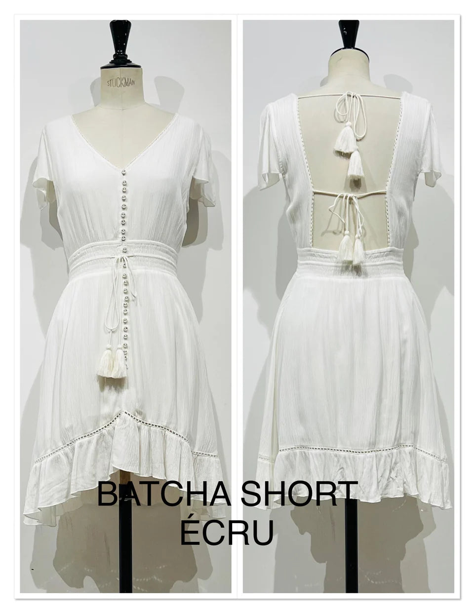 Batcha Dress White