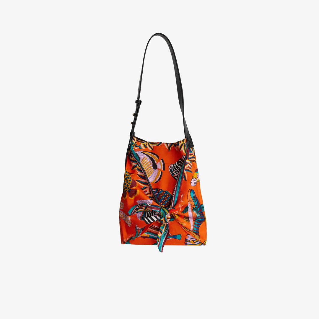 Tuba Orange Scarf Bag