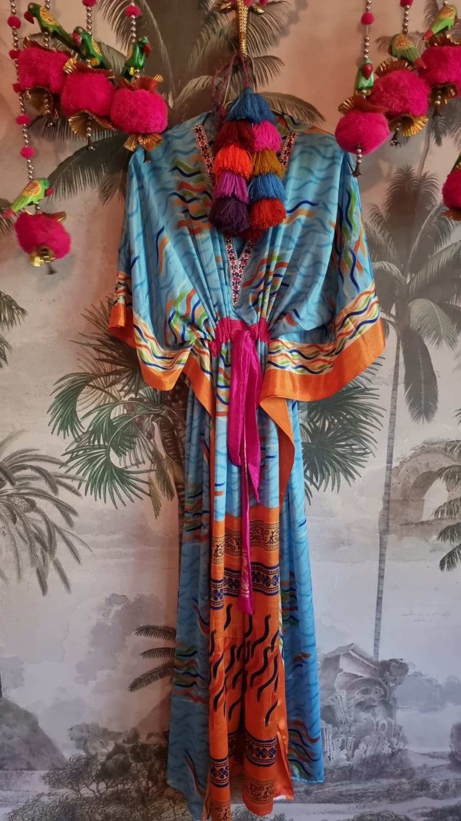 Long Blue Kaftan