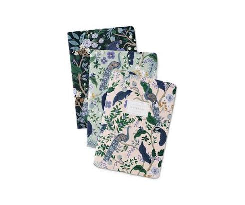 Assorted Set of 3 Peacok Notebooks