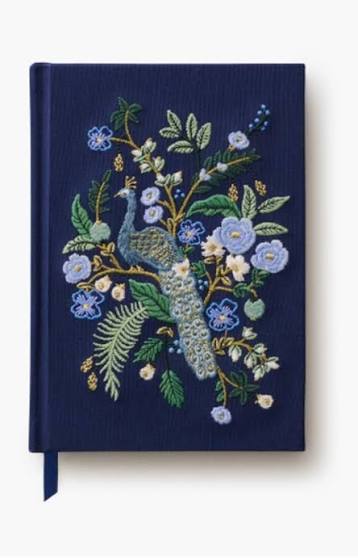 Peacock Embroidered Journal