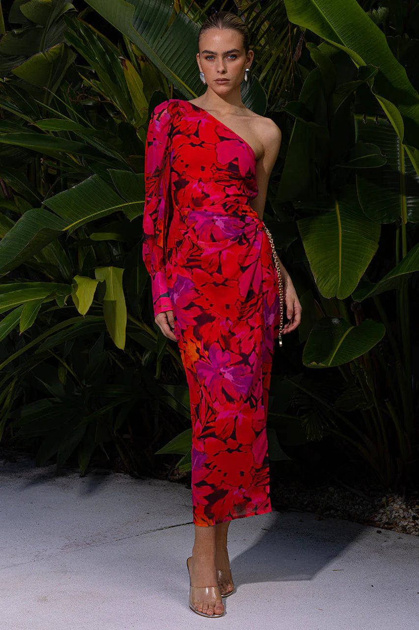 Kana Midi Dress Pink