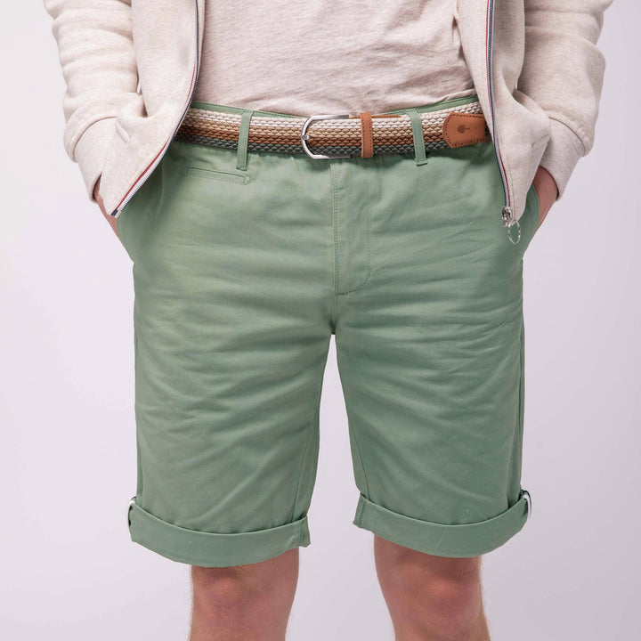 Saulieu Cotton Shorts | Light Green