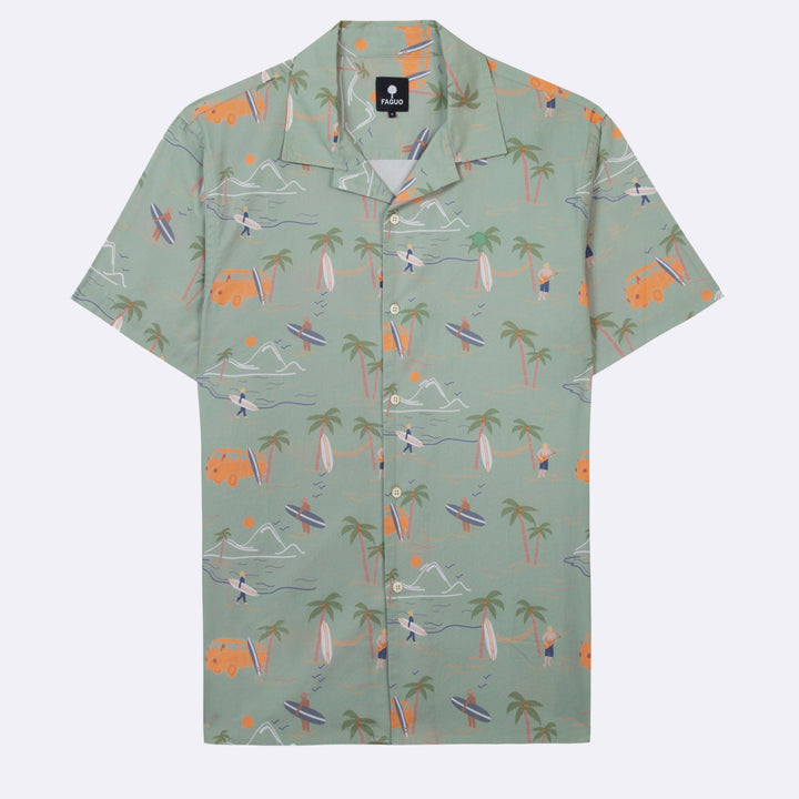 Vimy Cotton Shirt | Light Green