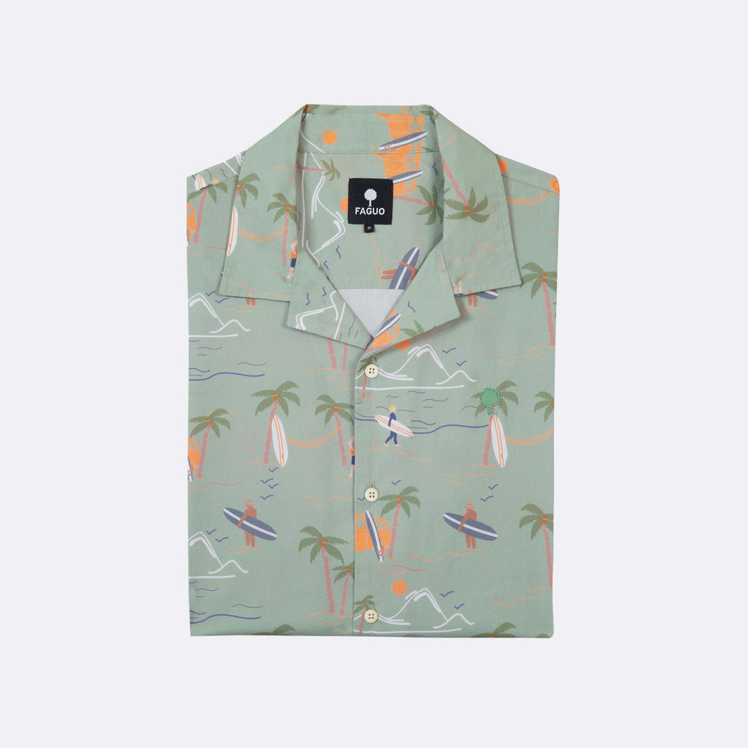 Vimy Cotton Shirt | Light Green