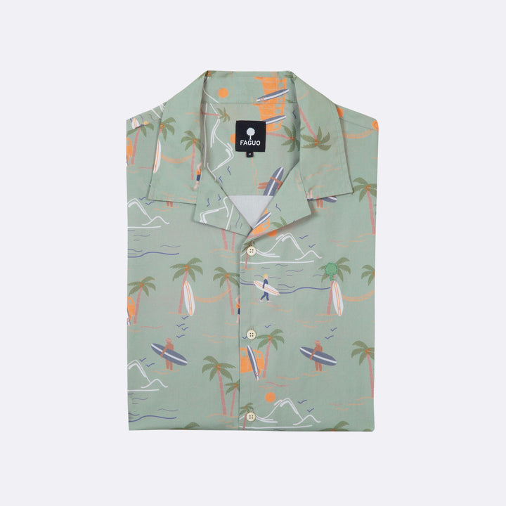 Vimy Cotton Shirt | Light Green