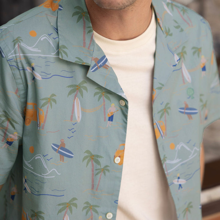Vimy Cotton Shirt | Light Green