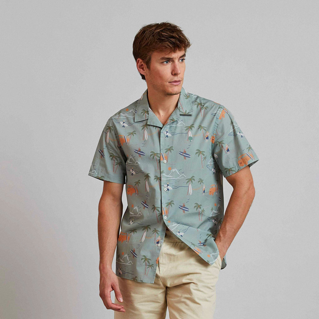 Vimy Cotton Shirt | Light Green