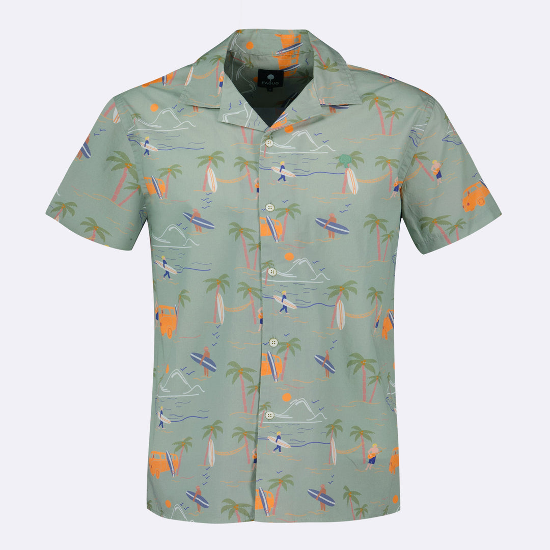 Vimy Cotton Shirt | Light Green