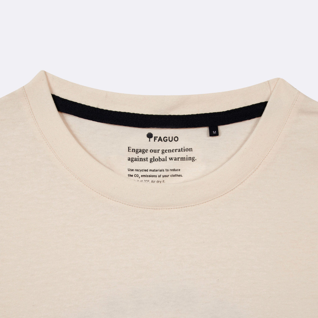 Arcy Basic Cotton T-Shirt | Ecru