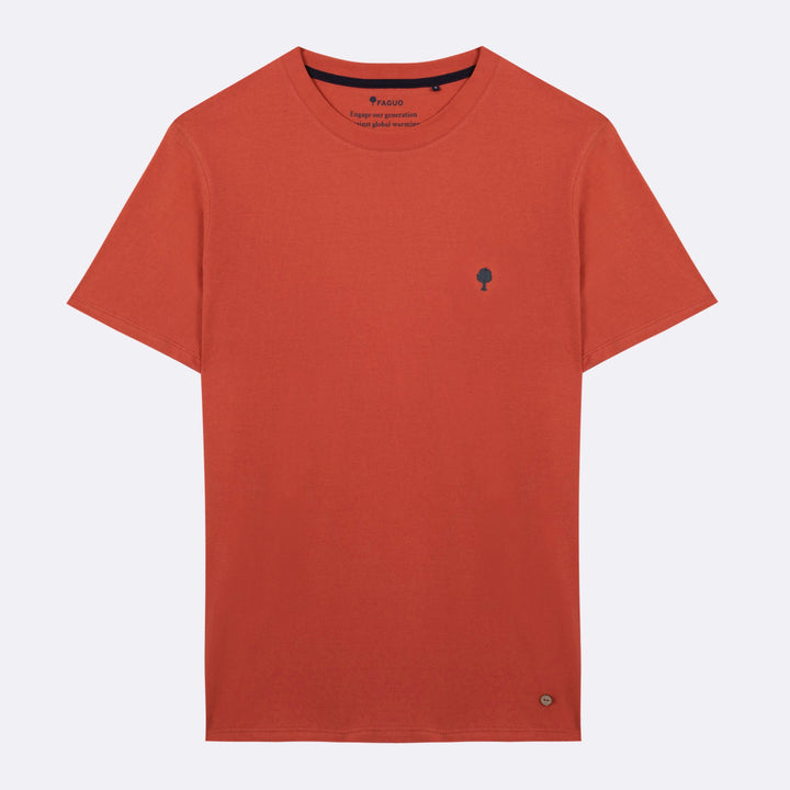 Arcy Basic Cotton T-Shirt | Red
