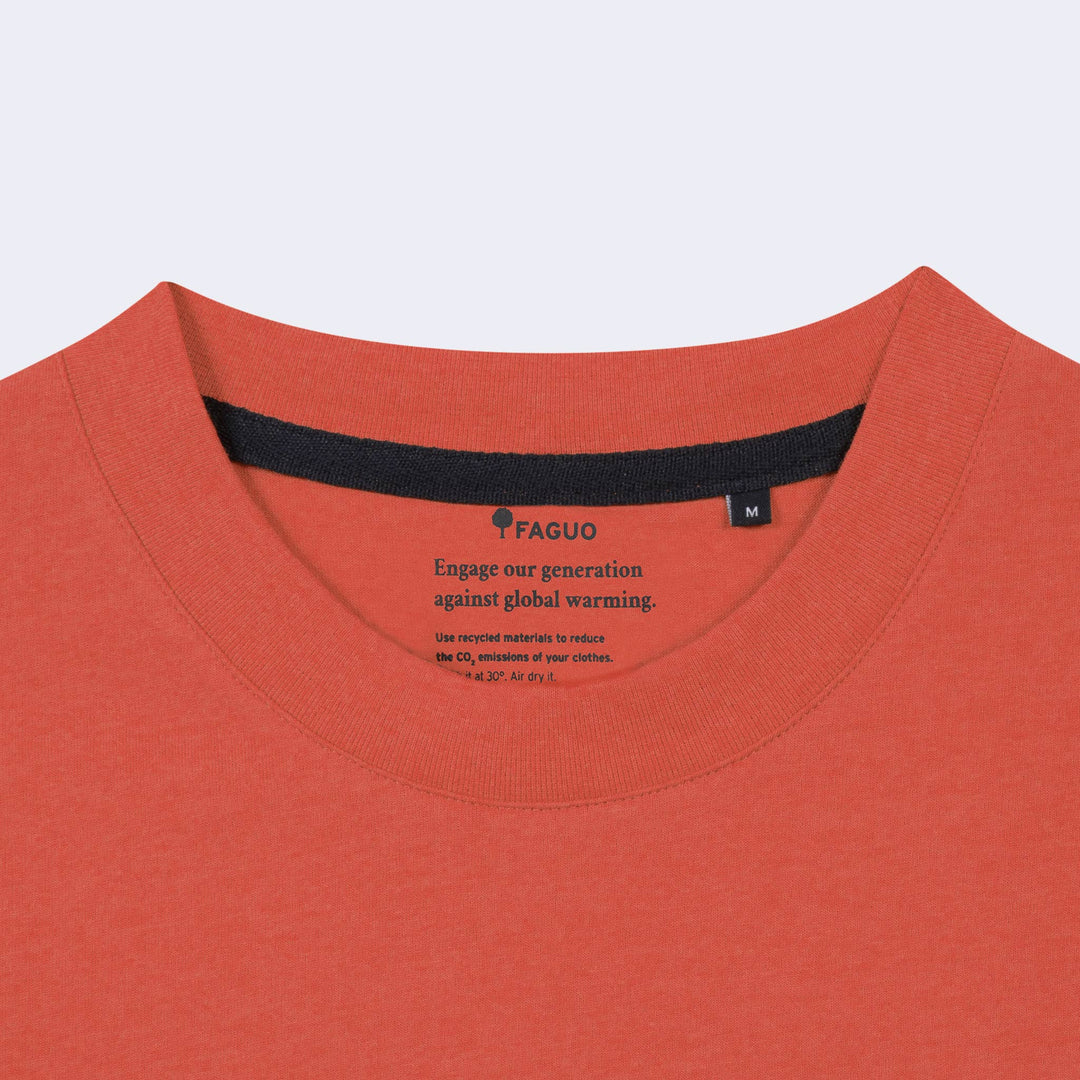 Arcy Basic Cotton T-Shirt | Red