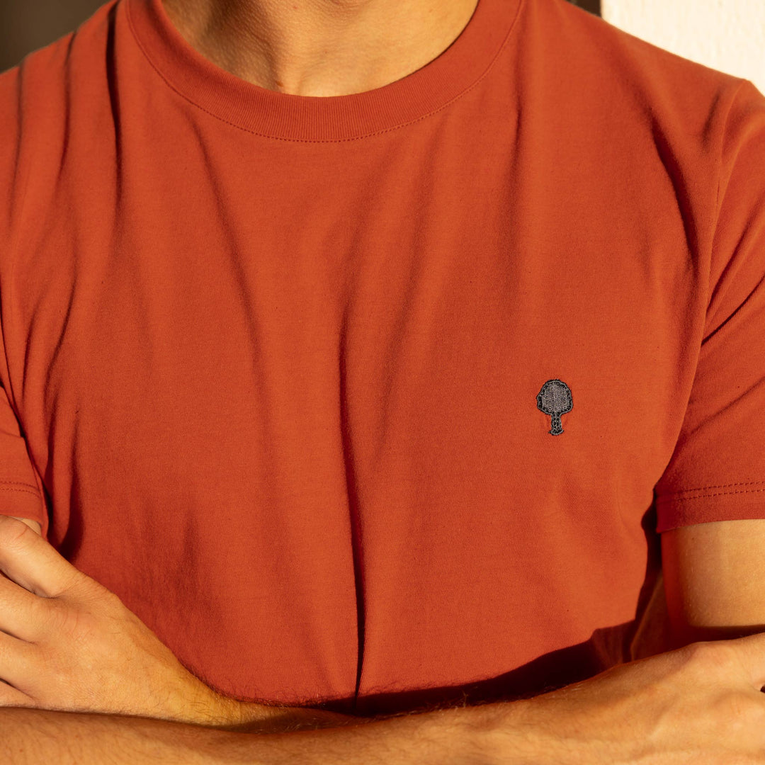 Arcy Basic Cotton T-Shirt | Red