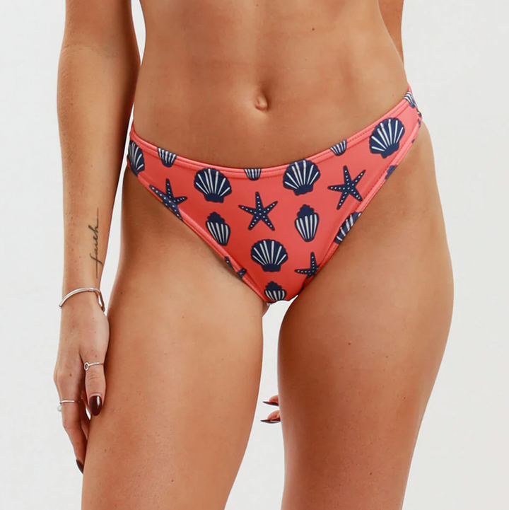 Ladies Bikini Bottoms Shells Orange