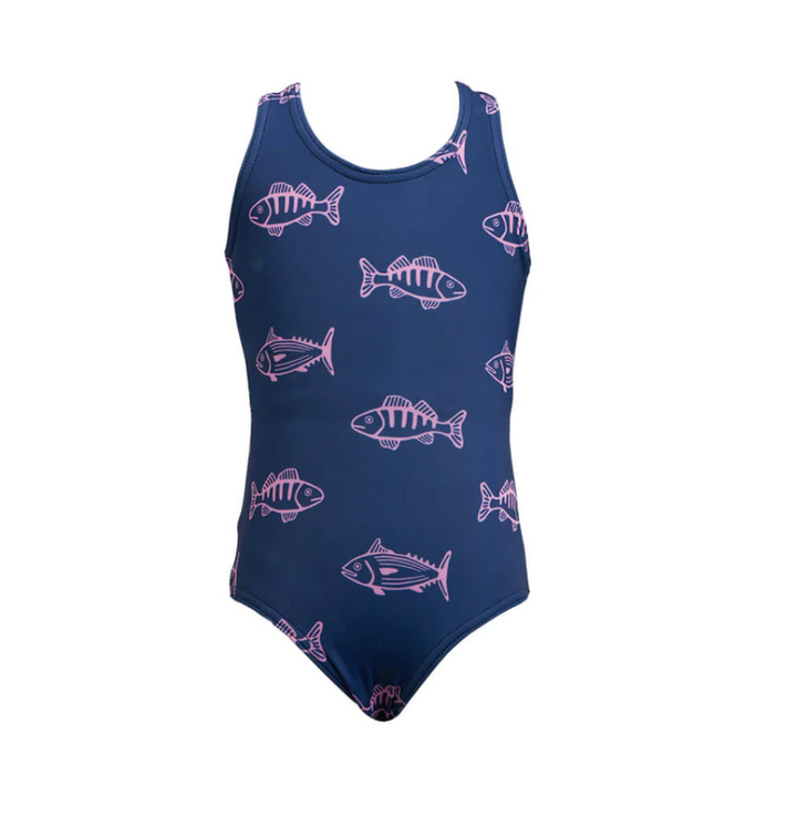 Girls One piece Skip jacks Navy