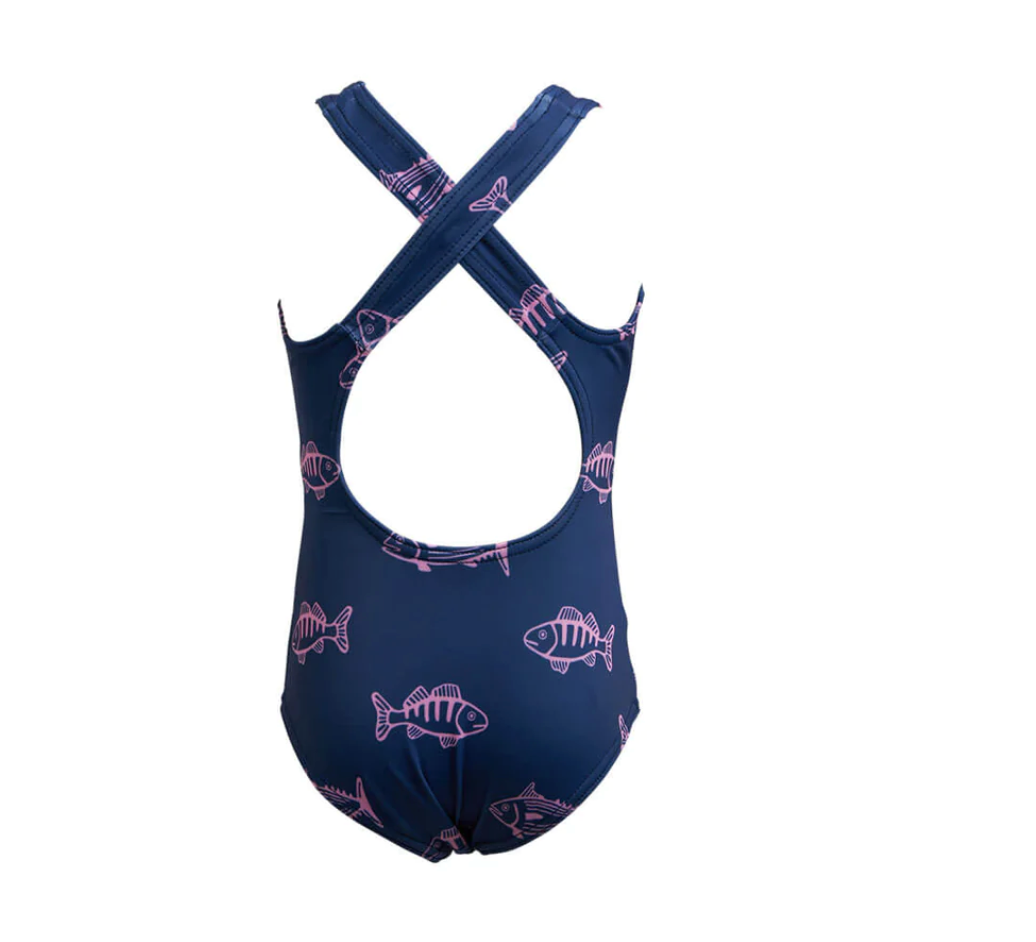 Girls One piece Skip jacks Navy