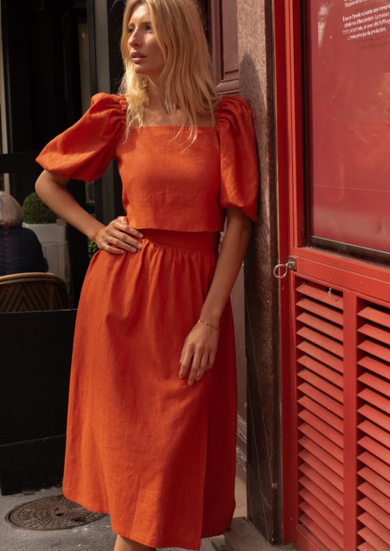 Irene Jupe - Terracotta