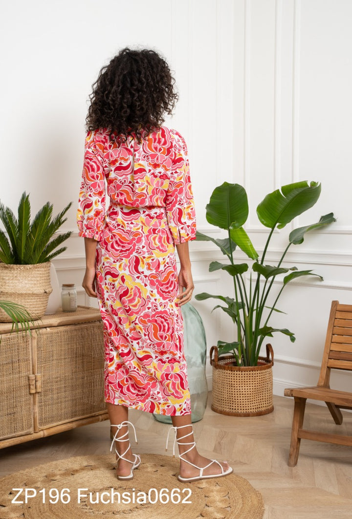 ROBE LONGUE  FUCHSIA