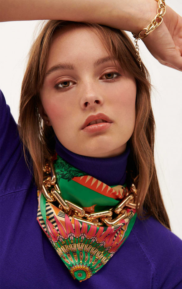 Mini Scarf Zulu Green