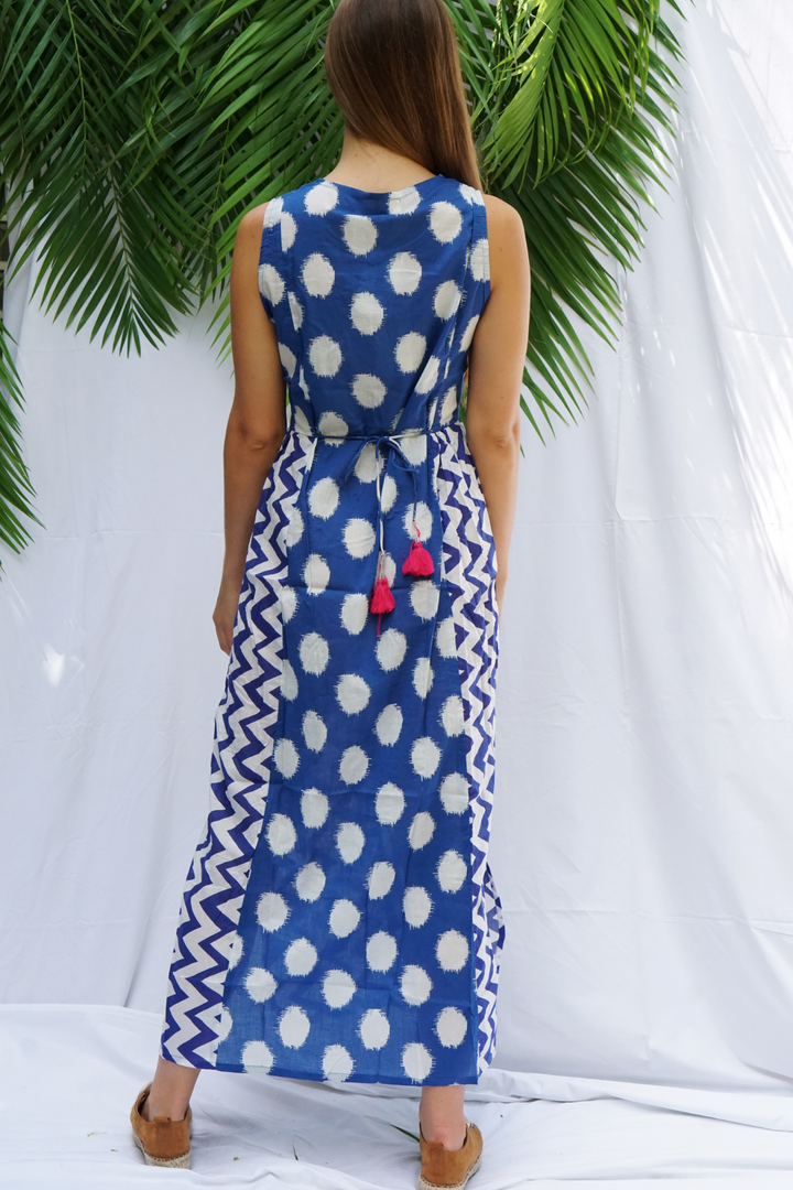 ROBE LONGUE MARINE