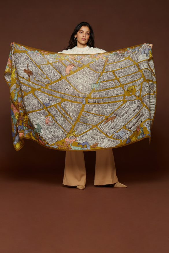 SCARF  100 TURGOT YELLOW