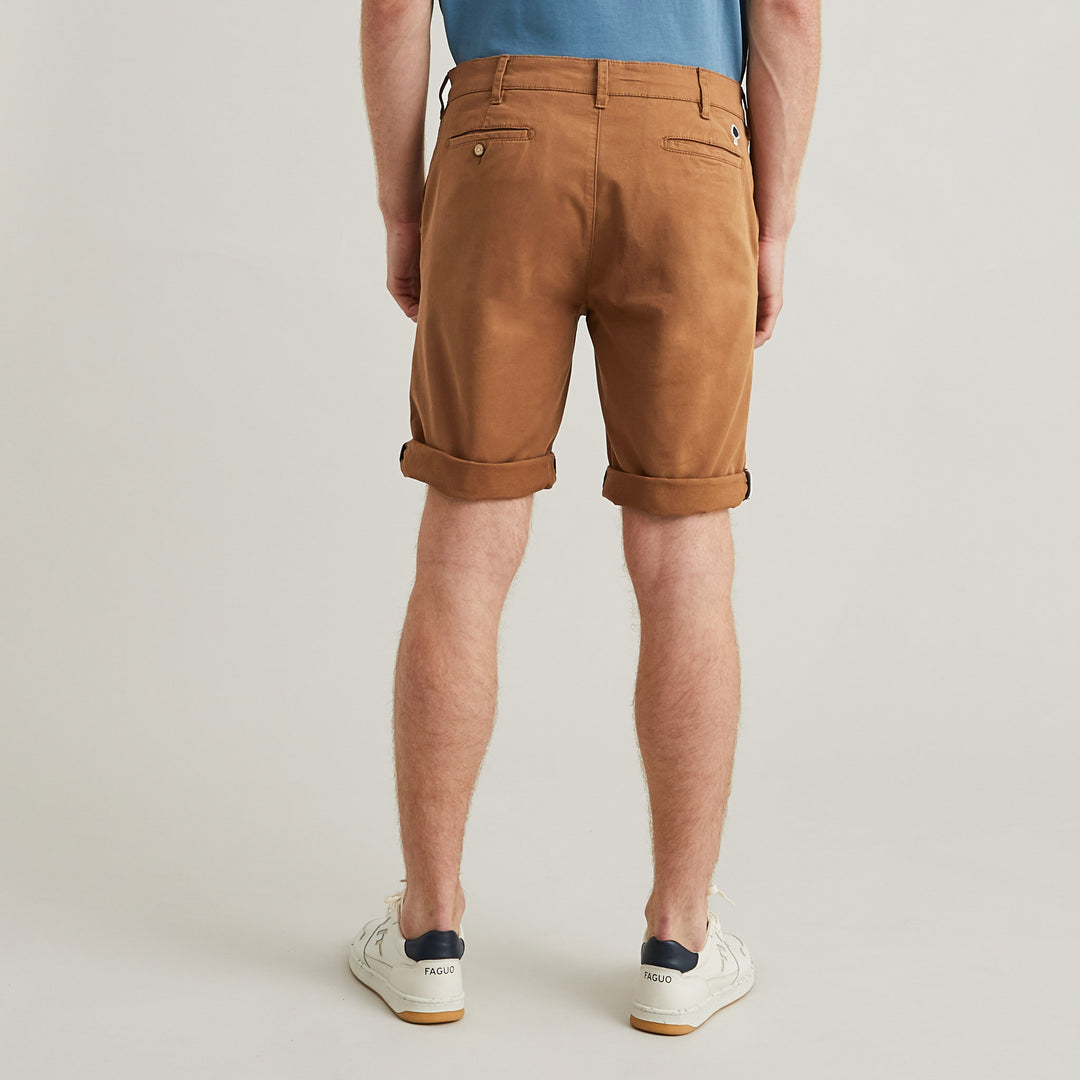 Saulieu Cotton Shorts | Terracotta