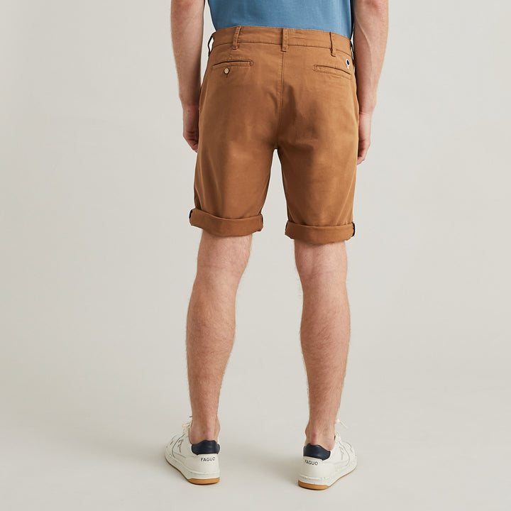 Saulieu Cotton Shorts | Terracotta