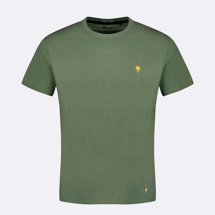 Arcy Basic Cotton T-Shirt | Kaki