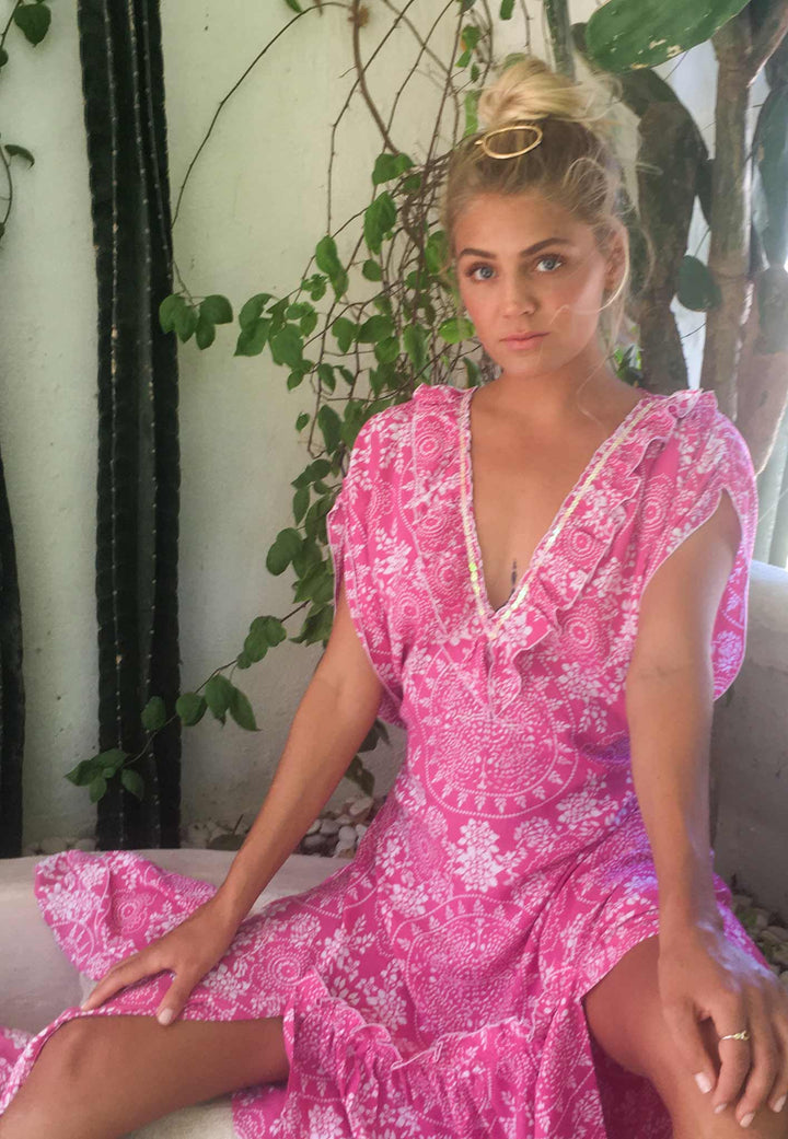 Venus Kaftan - Pink Ascension