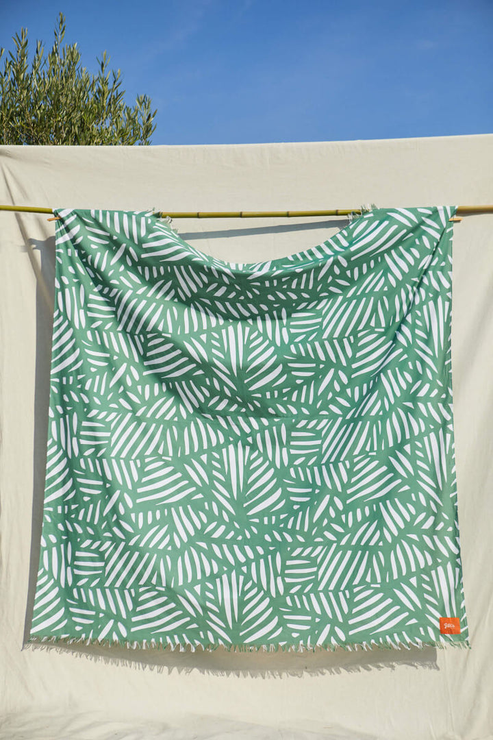 Maxi drap de plage tropics Kaki
