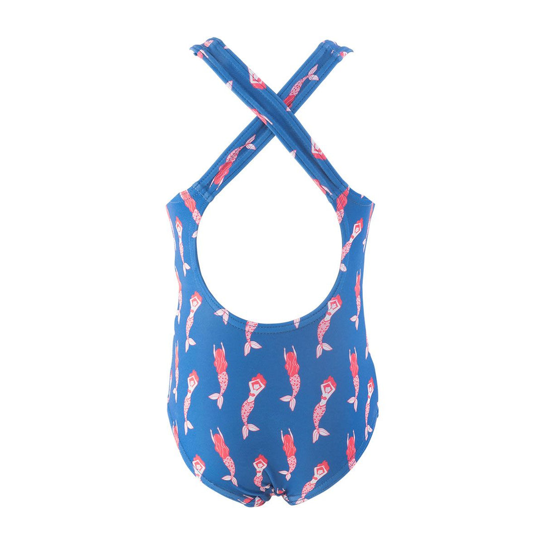 Girls Swimsuit Mermaids Royal Blue