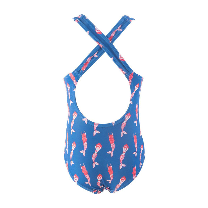 Girls Swimsuit Mermaids Royal Blue