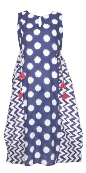 ROBE LONGUE MARINE