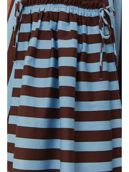 TROPICAL FLIGHT STRIPES MULTICOLOR MIDI DRESS Goyco Limited TROPICAL FLIGHT STRIPES MULTICOLOR MIDI DRESS Goyco Limited