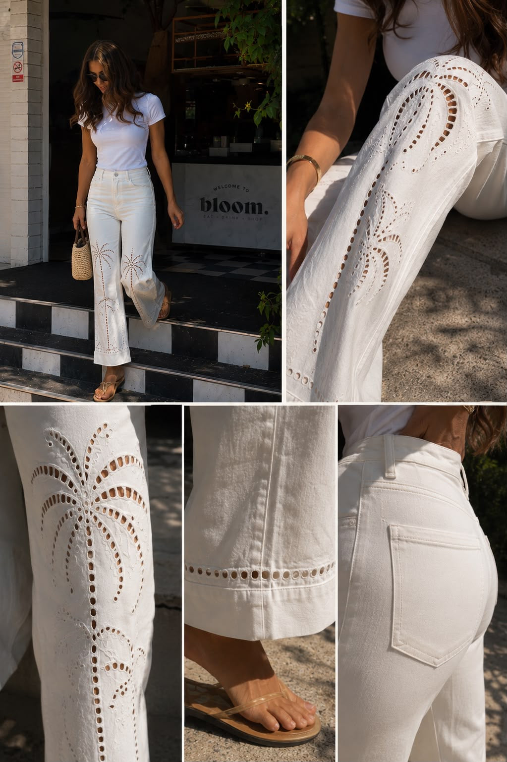 JEANS BLANC LEILA