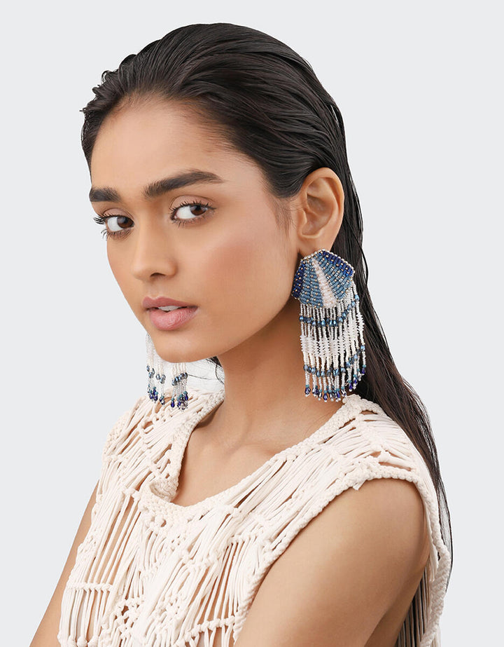 BADISCO EARRINGS DENIM