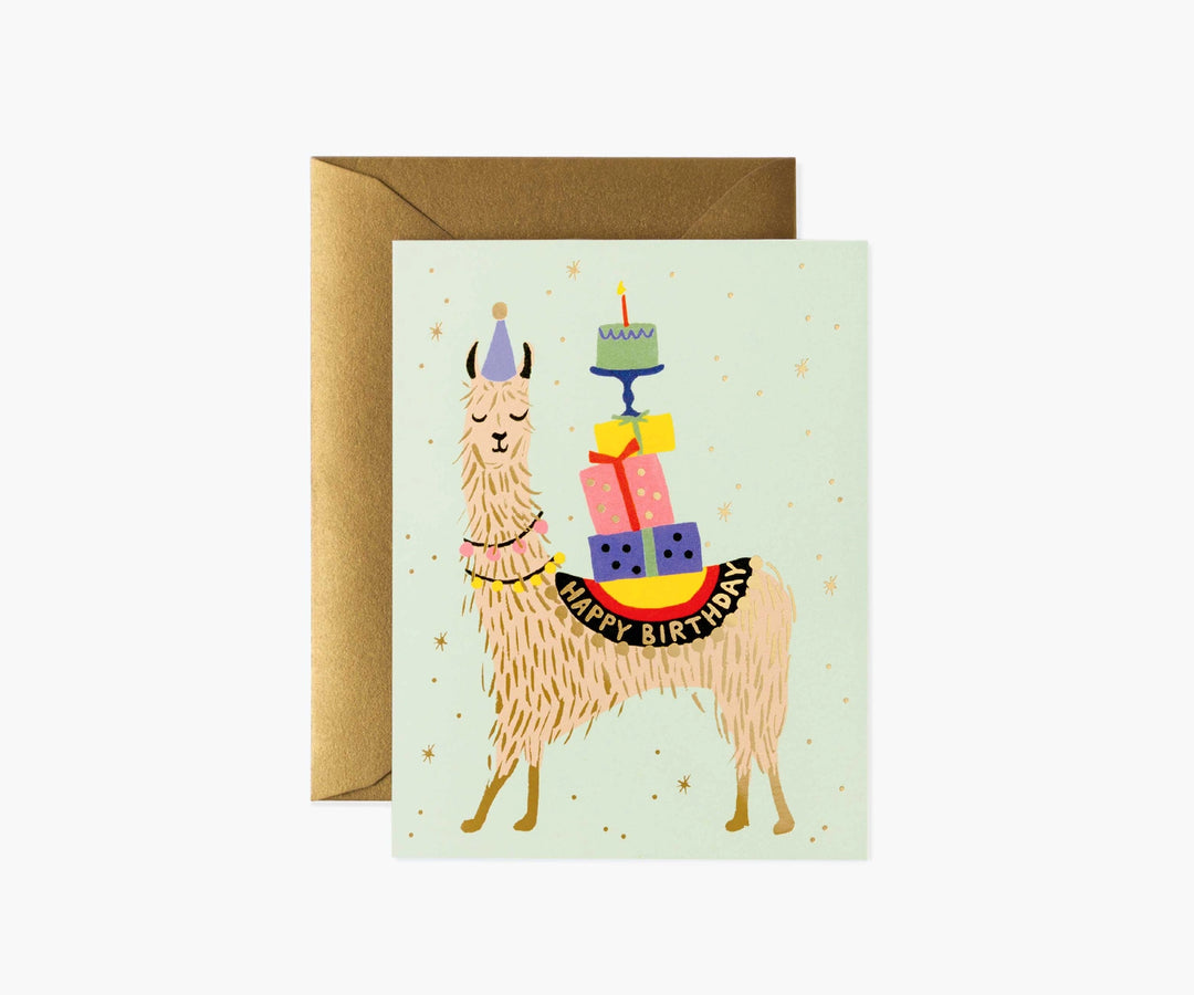 Lama Birthday Card