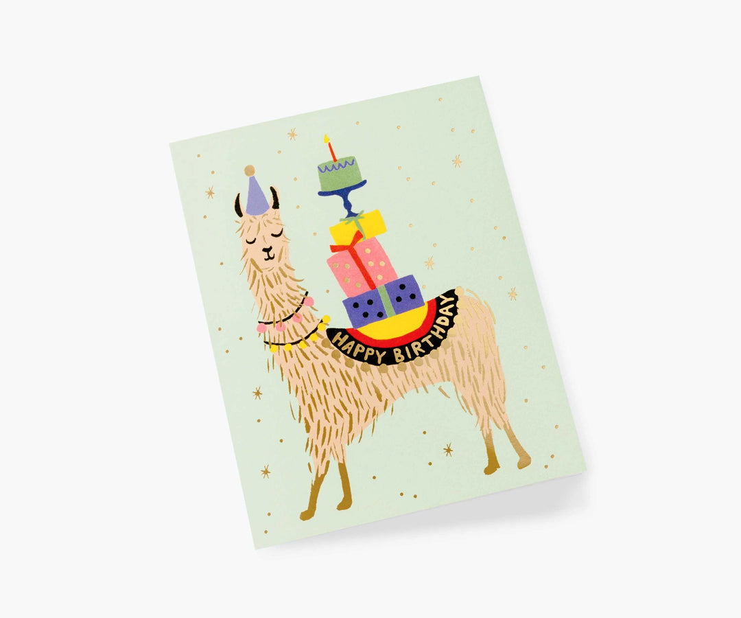 Lama Birthday Card