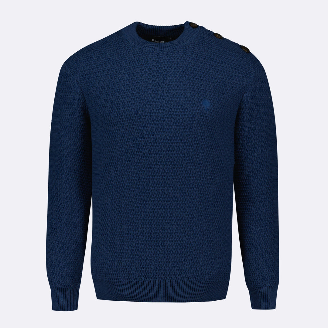 Lucio Cotton Sweatshirt | Navy