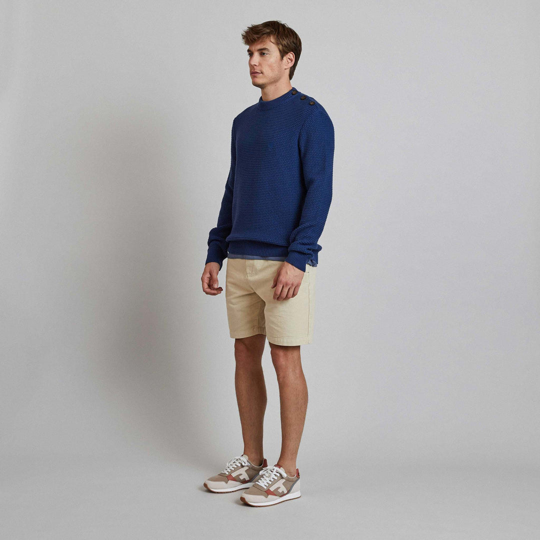 Lucio Cotton Sweatshirt | Navy