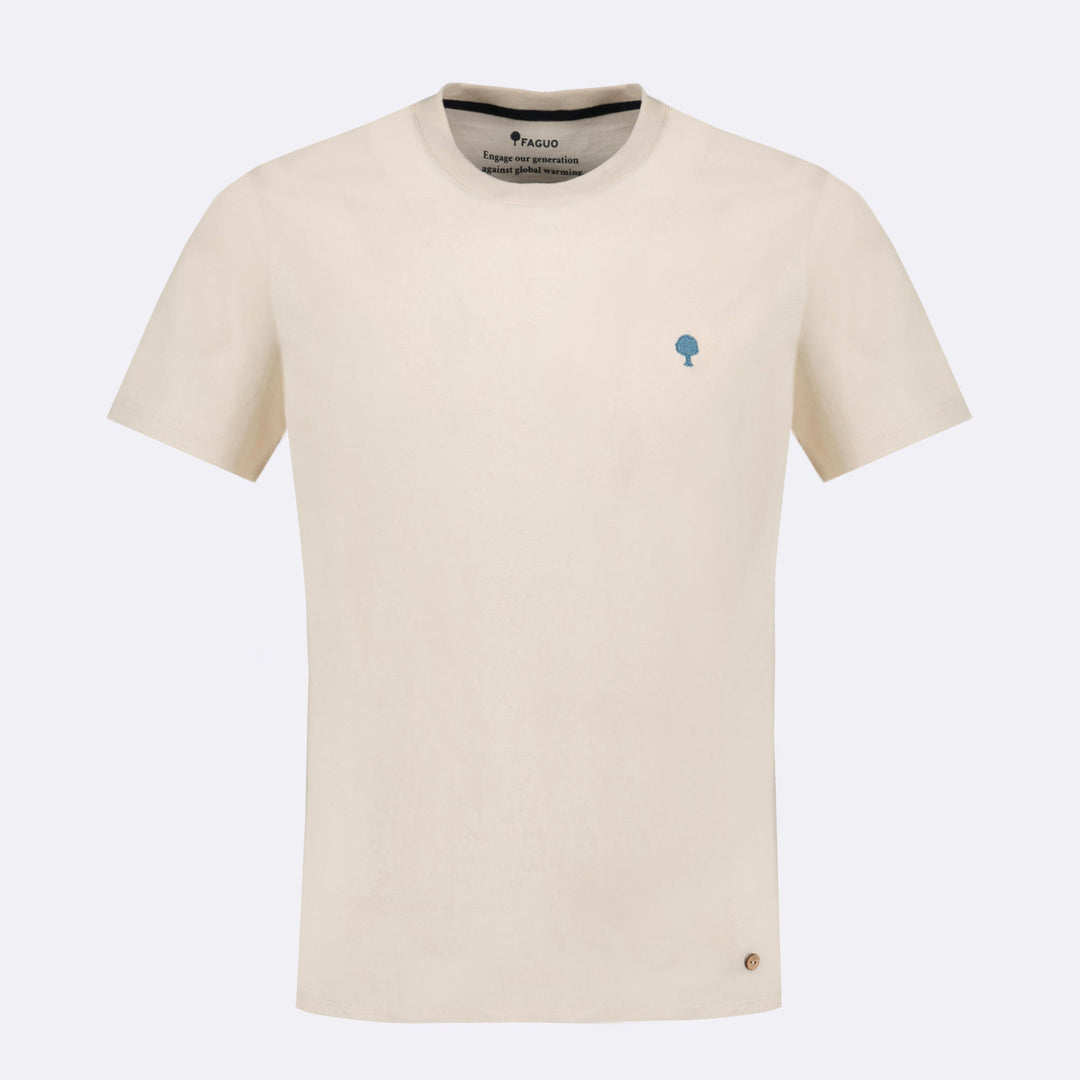 Arcy Basic Cotton T-Shirt | Ecru