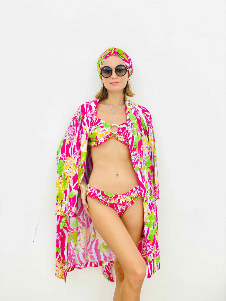 Cassandra bikini - Pink Bohmi Zebra