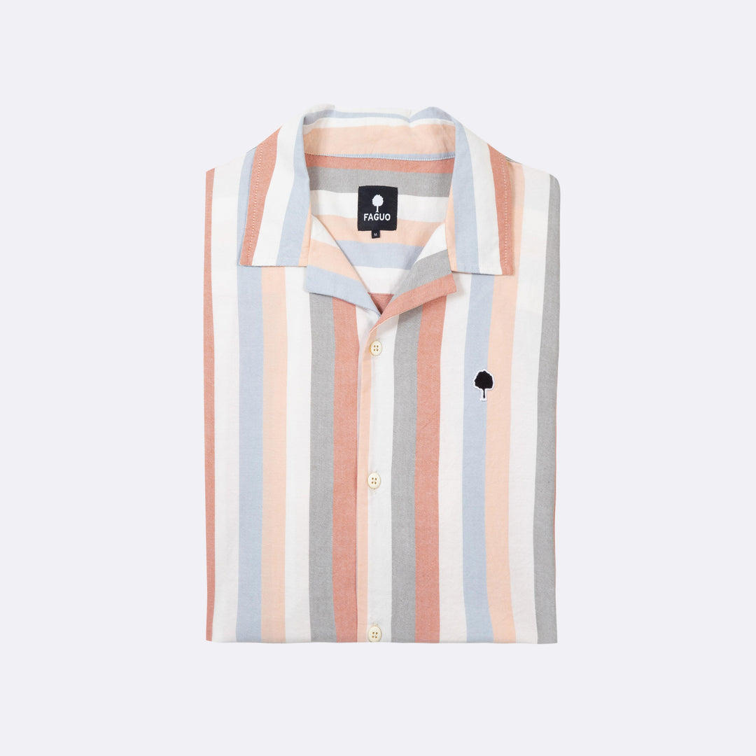 Vimy Cotton Shirt | Dark Multicolour